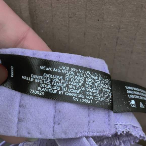 Natori Feathers Bra Style 730023 purple 32DDD/32F - Picture 5 of 5